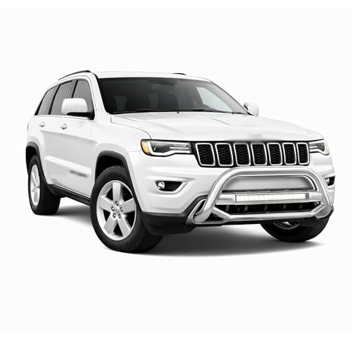 Image of Black Horse MAX BEACON Bull Bar No skid plate Stainless Steel Compatible with 11-21 Grand Cherokee (Excl.Limited X,High Altitude,Summit,SRT, SRT8,Trackhawk&Trailhawk)|11-13 Durango-MAB-JEB9206S