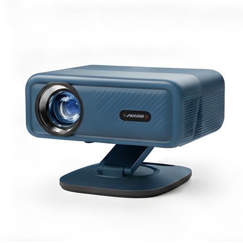 Smart Beamer 4K 【Offiziell APPs & Dolby Audio】3500 ANSI LED Video Projektor, Autofokus & Trapezkorrektur, VISSPL 1080P Full HD WiFi6 Bluetooth Heimkino/Outdoor Beamer mit 360°Drehständer für Handy/PC