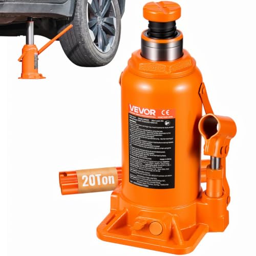 VEVOR Hydraulic Bottle Jack, 20 Ton/44092 LBS All Welded Bottle