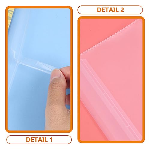 NUOBESTY Capas De Livro De Plástico Transparente Protetor De Capa De Livro 30Pcs 22K 16K A4 Deslizam