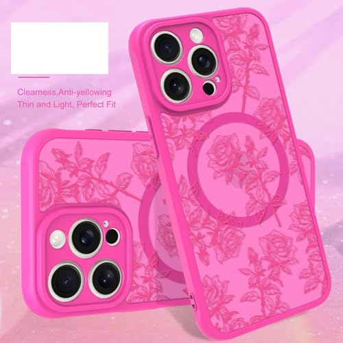 Coque iPhone 15 Pro Max antichoc mate anti-traces rose à tournesols - 3