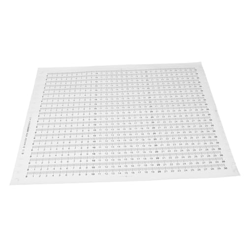 KICHOUSE 20 Calcomanías Adhesivas Para Reglas De Medición 0-30 Cm, Blancas Números Negros, Material Resistente Al Agua, Autoadhesivas Para Costura y Herramientas De Medición