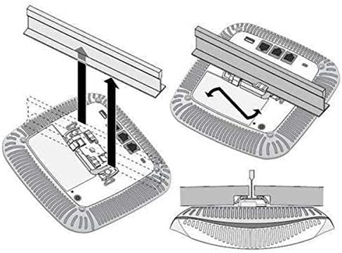 Rw Routerswholesale Ceiling-Grid Rail Adapters Compatible/Replacement For Hp Aruba Wireless Access Point Ap-220-Mnt-C2 (Jw045A) #TOP1