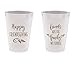 Thanksgiving Friendsgiving Frost Flex Plastic Cups - Friends Are The Family We Choose (10 cups)