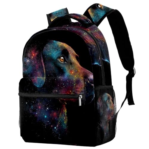 Galaxy Dog (2) Backpack Travel Rucksack Durable Bags for Students Outdoor Hiking Camping Weekend Backpack