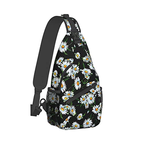 Sac à bandoulière imprimé marguerites pour éviter de s'encombrer en voyage