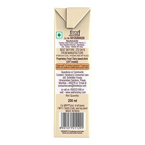 Image of Hershey's Milkshake Cookies n Creme, 6 x 200 ml.