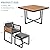 Merax 9 Pieces Outdoor Dining Set for 8 People, Acacia Wood Patio Furniture Sets with 1 Square Table, 4 Cushioned Chairs and 4 Ottomans for Backyard, Garden, Lawn, Poolside, Space Saving Design, Gray