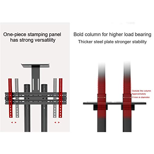 Soporte Universal para TV con Ruedas y Altura Ajustable miniatura 5