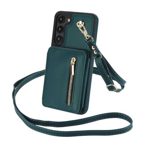 Étui pour Samsung A55 5G idéal voyage avec porte-cartes et zippé
