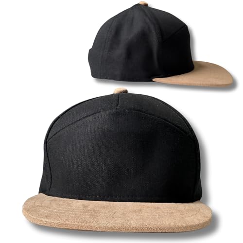 Cozy Baby Snapback & Flatbill Hats - Black (6 Months, 24 Months)