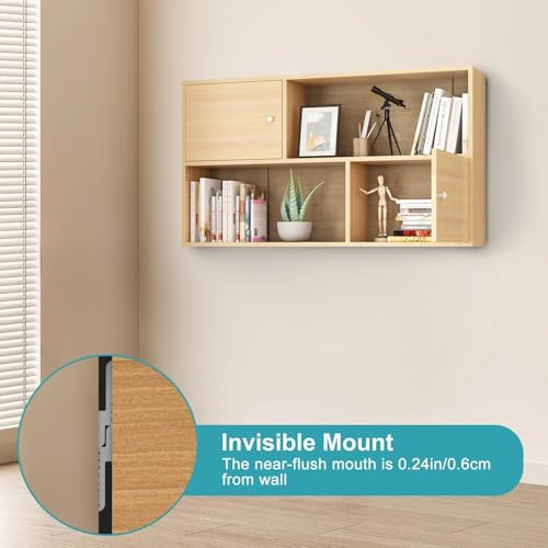 Image of EEEKit French Cleat Picture Hangers, 4 Pairs 2 Inch Aluminum Z Bar Mounting Kit, Interlocking Z Clips Wall Brackets for Hanging Mirrors, Frames, Artwork, Shelf, Whiteboard
