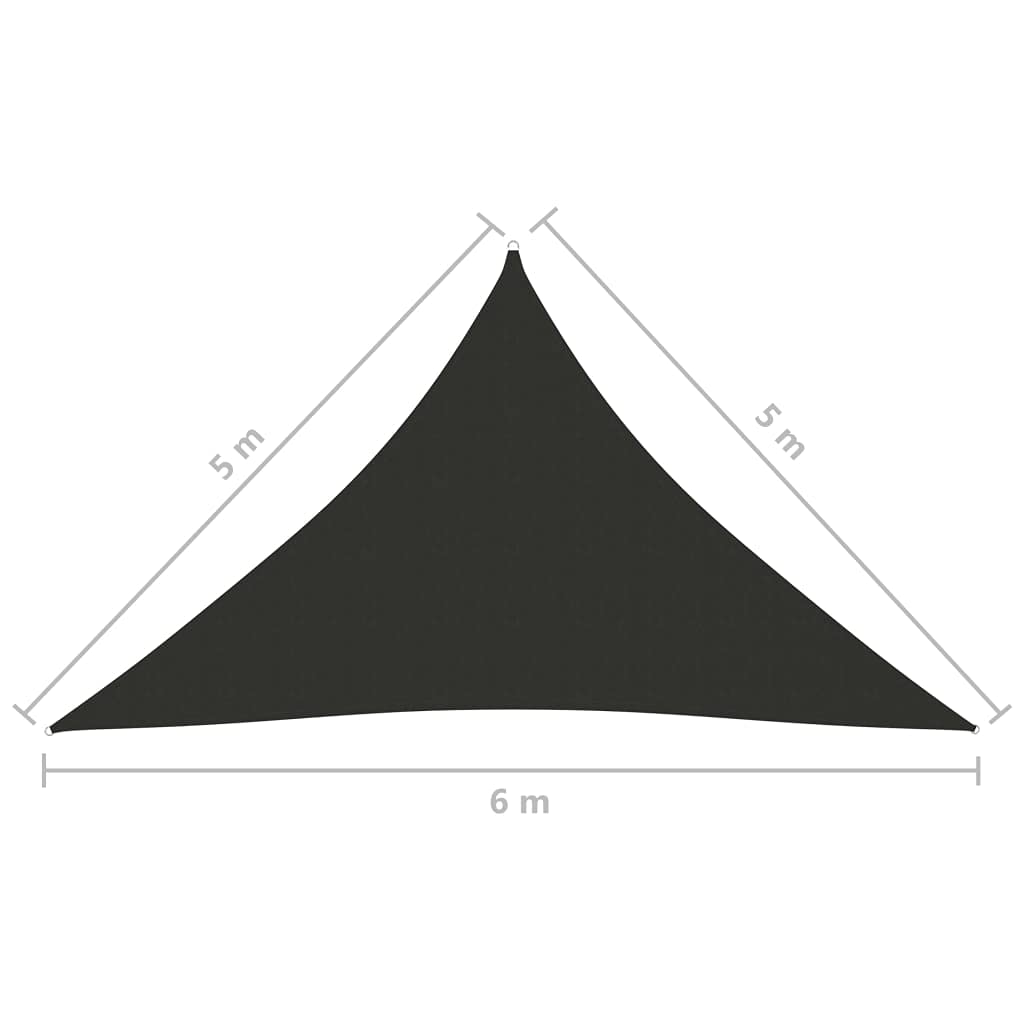 Vela da ombra solare triangolare x x m resistente UV e pioggia per patio giardino balcone spiaggia campeggio outdoor protezione sole