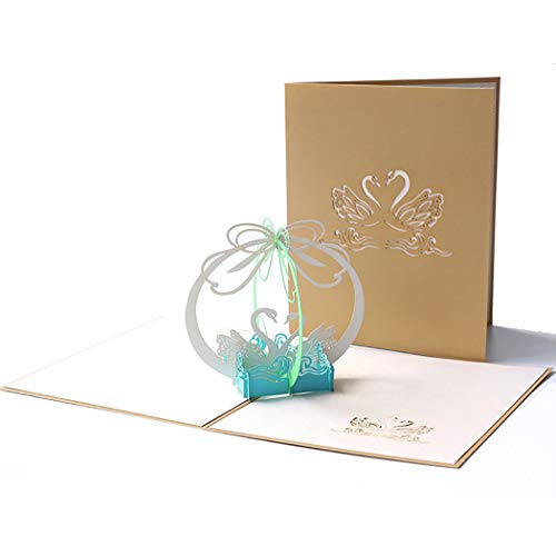 Sethexy 3D Biglietti d'auguri di matrimonio con