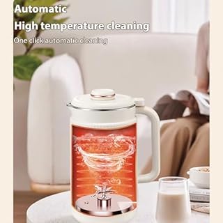 Irishom Nut Milk Machine, Automatic Plant Milk Maker for Homemade Almond, Oat, Soy, with 8H Keep Warm Function, Vegan & Dairy-Free (White)