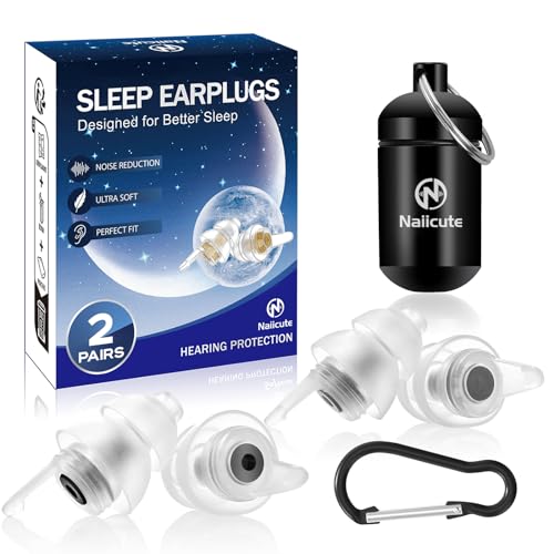 Bouchons d'oreille Moto 2 paires, Protections Auditives Pour La Motards Moto - R&eacute;duit le bruit du vent dans le casque - le trafic reste audible, Hypoallerg&eacute;niques et R&eacute;utilisables Bouchon Oreille