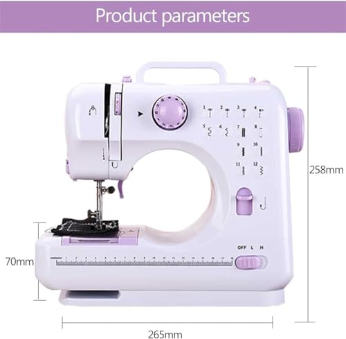 Mini-naaimachine met bord Draagbaar Elektrisch Huishoudelijk knutselen Herstellen Multifunctioneel 12 Ingebouwde steken Beginners - Image 8