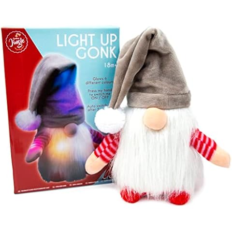 Christmas Jingle Christmas Gonk - Christmas Light Up Decorations Indoor - Christmas Gonks Decorations - Christmas Soft Toys For Kids And Adults - Christmas Plush Toy - Standing Gonks Christmas Cover