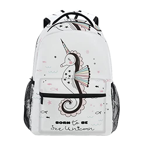 Sac à dos hippocampe licorne mignon idéal de l'école au voyage ado