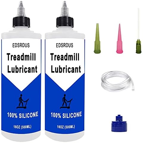 EDSRDUS Treadmill Belt Lubricant 100% Silicone Oil Ideal for All Treadmill Brands Extend Lifespan Easy to Apply with Both a Precision Twist Cap and an Application Tube Cover