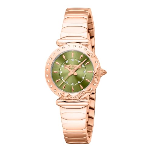 Just Cavalli Reloj Analógico para Mujeres de Cuarzo con Correa en Acero Inoxidable JC1L363M0055