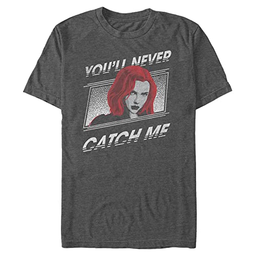 T-shirt Marvel Black Widow grande taille 3XL en coton chiné pour homme