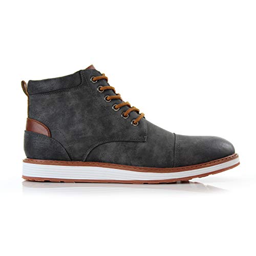 Ferro Aldo Birt MFA506027 Mens Memory Foam Casual Mid-Top Sneaker Desert Vegan Leather Chukka Boots2