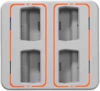 Vista 7 de Xmipbs Two-way Battery Charging Hub for Mavic Mini 3 pro, Drone Battery Charger Charging Base with 4 Battery Ports for DJI Mini 3 Pro