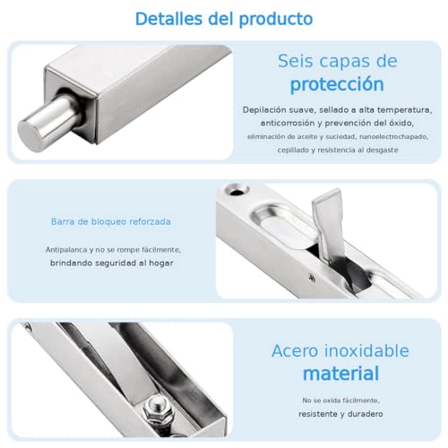 Pasadores para puertas de madera 18 Imagen adicional