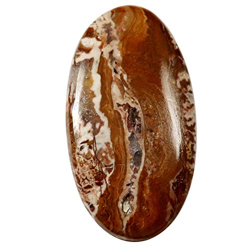 Cabochon ovale Jaspe Rosita poli à la perfection pour un sertissage stable et facile