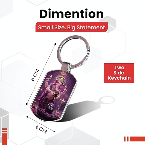 Image of Premium Printed Metal Keychain for Men & Women | High-Definition Artwork Print | Durable Key Ring for Car, Bike, Home & Office Keys | Stylish Decorative Key Holder Gift