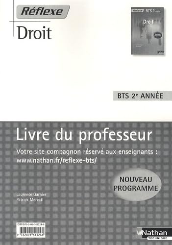 Droit BTS 2e année: Livre du professeur