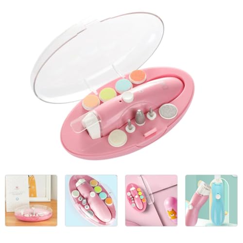 WATIIFUFU Affûteur Électrique Portable 9 Têtes en Abs Fonction Ajustable, Batterie 300ma, pour Limage et Soin des Ongles en Situation Mobile ou Professionnelle – vue 8