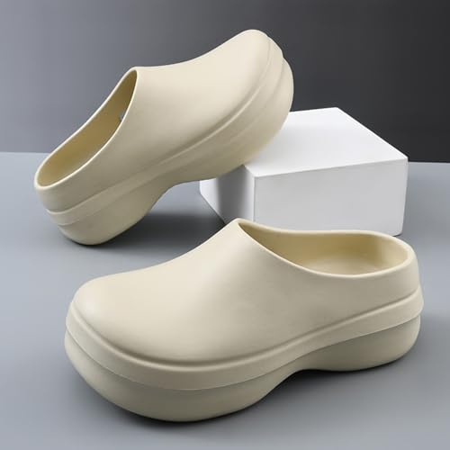 Men's Covered Slides - Thick Sole Leisure Sandals | Toe Protection & Ventilated Comfort3