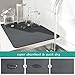 Dricar Dish Drying Mat, Kitchen Super Absorbent Draining Mat, Quick Dry Kitchen Sink Dish Drainer Mat, Anti-Slip Draining Mat for Kitchen Counter (Grey/30 x 40 cm)