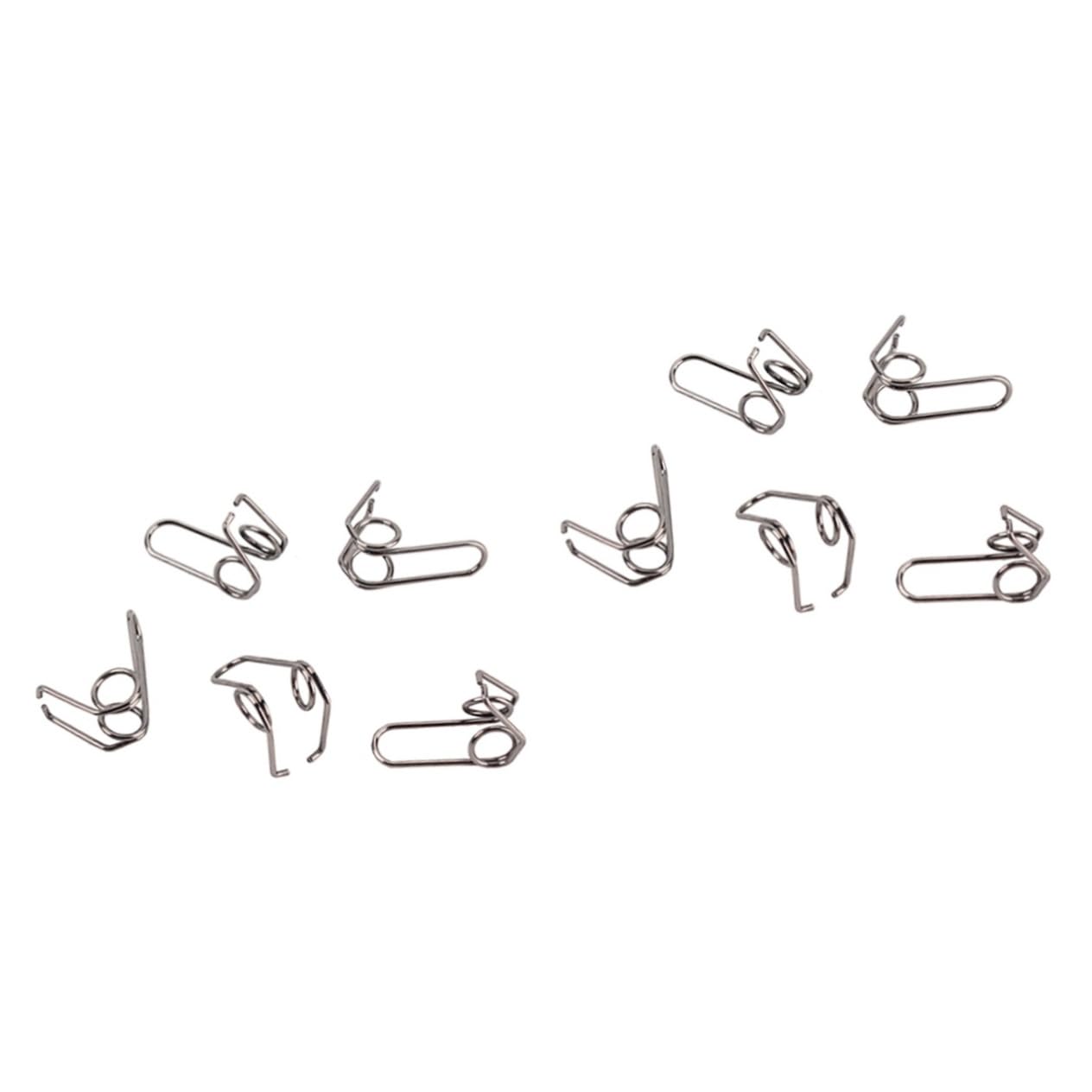 Toyvian 2sets Trumpet Water Key Spring Spit Valve Bach Spring Trumpet Repair Parts Brass Instrument Silver Gb11a 5pcs*2