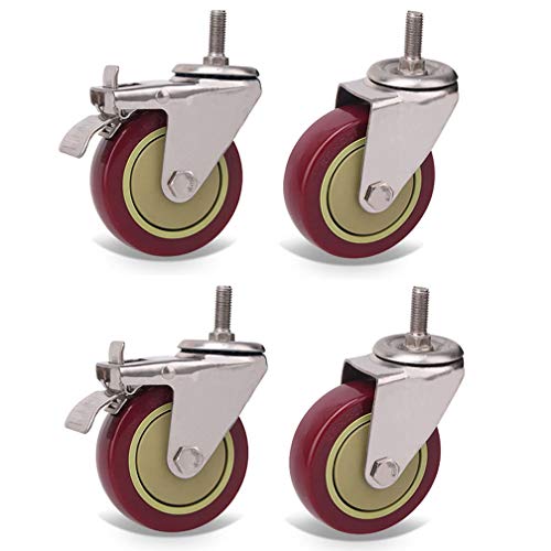 4 roulettes pivotantes 4 pouces pour déplacer un meuble lourd