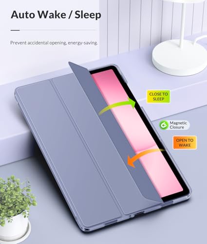 Image of MoKo Case for Samsung Galaxy Tab A11+ Plus 11 inch 2025, Grey Purple