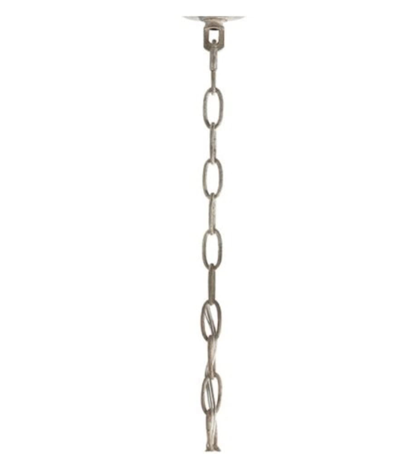 Chaîne Kichler 4901DAW blanc antique pour suspendre un lustre de salon de style campagne