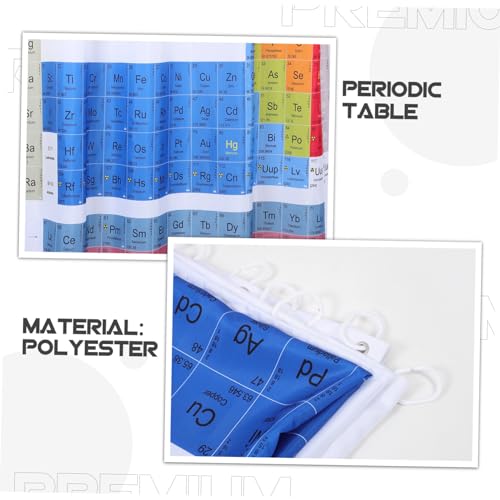 Rideau de bain motif de table exquis accessoire de douche résistant IMIKEYA - 5