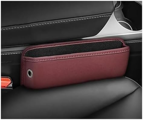 Car Seat Organizer Compatible with BMW X1-X7 1-7 Series I4 I5 I7 XM Ix2 Ix3 Ix Car Seat Gap Organizer Storage Box Leather