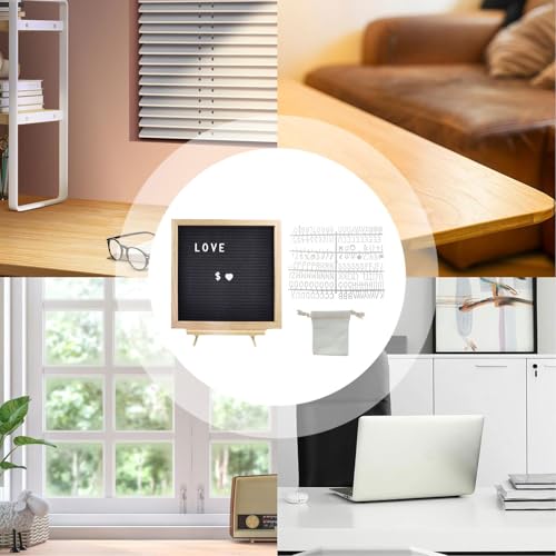 Panneau de table en feutre avec lettres interchangeables