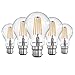 Price comparison product image paul russells B22 Bayonet Cap LED Filament  4.5Watt 40W Equivalent 470LM Lumens 2700K BC Standard GLS A60  Super Bright Energy Saving Light Non-Dimmable - Warm White Bulbs - Pack of 5