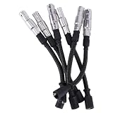 Asudaro A2721500318 zestaw kabli zapłonowych, kabel zapłonowy, miedziany, kompatybilny z klasą C W204, przewody do cewki zapłonowej, wiązka przewodów cewki zapłonowej, 6 szt