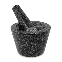 Avanti Mini Conical Mortar and Pestle, 13 cm Diameter, Black