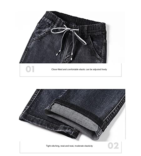 Jean cargo de voyage homme à poches et taille élastique bleu