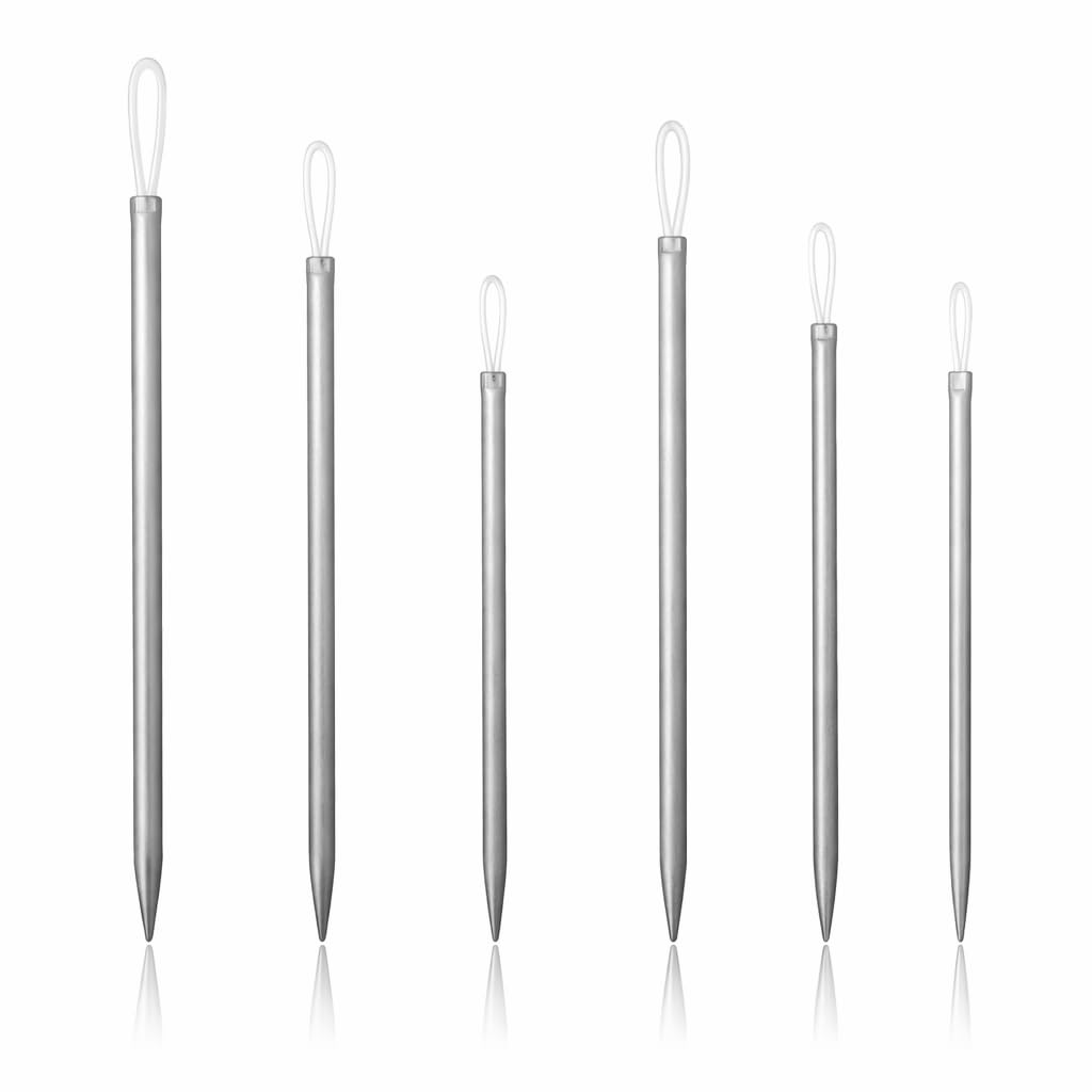 6pcs Yarn Needles with Loops – Large Eye Nylon Thread Darning Needles for Wool, Tapestry Needle Kit for Knitting, Crochet, Sewing, Hand Weaving, Sweater, Yarn and Embroidery Accessories