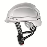 uvex Schutzhelm pheos alpine Multifunktionshelm Bergsteigerhelm Arbeitshelm Sporthelm Kletterhelm Bauhelm EN397 u. EN12492, Farbe:weiß