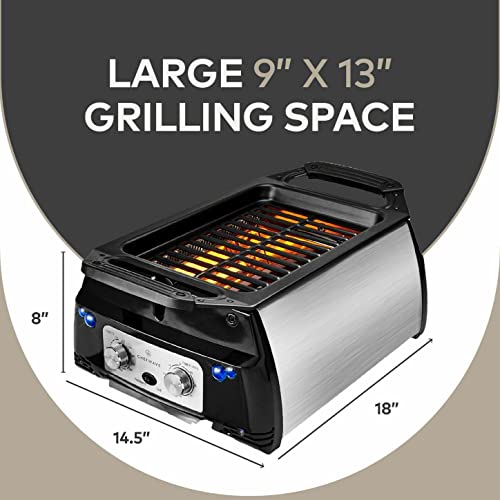 ChefWave Sosaku — Pratos removíveis para grelha interna sem fumaça antiaderente para churrasco corea