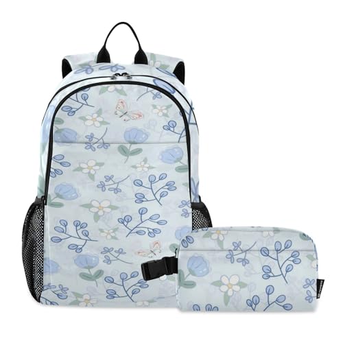 Sac à dos bleu frais et charmant résistant pour écolier